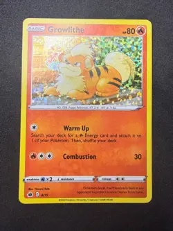 Growlithe 4/15 | McDonald's Match Battle 2022 | Holo Pokemon Card | NM- - Image 1
