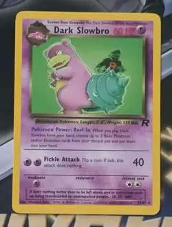 Pokemon TCG Dark Slowbro Team Rocket 29 Non Holo Unlimited Rare - Image 1