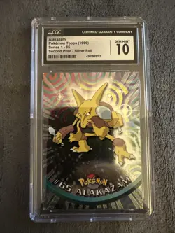 CGC 10 Gem Mint Pokemon Topps 1999 Series 1 - 65 Second Print Silver Foil - Image 1