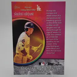 Topps 2025 Chrome Update Fortune 15 Shohei Ohtani Dodgers #F15-6 Insert - Image 2