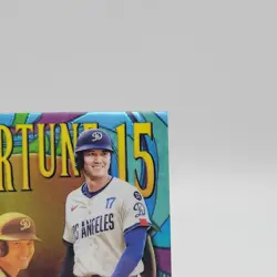 Topps 2025 Chrome Update Fortune 15 Shohei Ohtani Dodgers #F15-6 Insert - Image 4