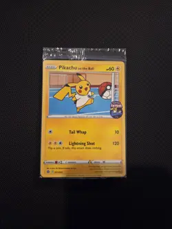 Pokemon Pikachu On the Ball Promo Card 001/005 UK Exclusive, SEALED! - Image 1