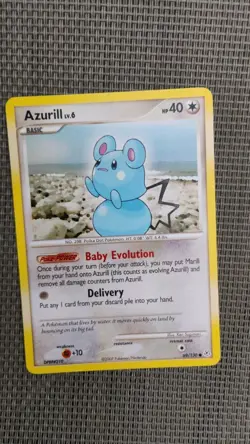 Azurill 69/130 Diamond Pearl Non-Holo Pokemon Card NM/M Rare Vintage TCG Wotc - Image 1
