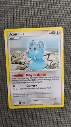 Azurill 69/130 Diamond Pearl Non-Holo Pokemon Card NM/M Rare Vintage TCG Wotc - Image 2