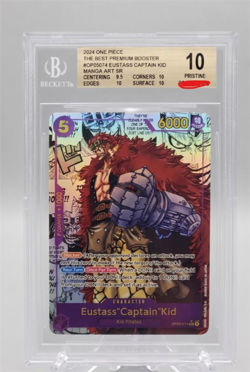 BGS 10 One Piece Card Eustass Captaid Kid Manga Alternative Art OP05-074 PRB01 - Image 1