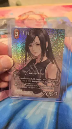 Square Enix Final Fantasy Tifa 28-013L full art holo card from Dreamlike Oceans - Image 1
