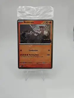 2025 POKEMON PHANTASMAL FLAMES RESHIRAM 017/094 STAMPED PROMO SEALED HOT TOPIC - Image 1