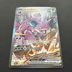 Pokemon TCG Team Rocket's Nidoking ex 233/182 Destined Rivals Holo Rare - Image 2