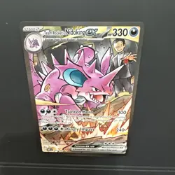 Pokemon TCG Team Rocket's Nidoking ex 233/182 Destined Rivals Holo Rare - Image 3