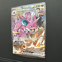 Pokemon TCG Team Rocket's Nidoking ex 233/182 Destined Rivals Holo Rare - Image 4