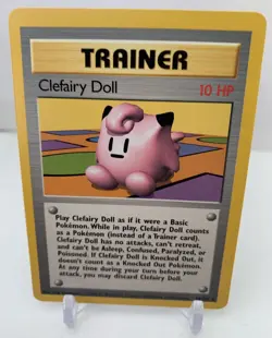 Pokemon TCG Clefairy Doll Base Set Trainer 70/102 Unlimited Rare NM - Image 1