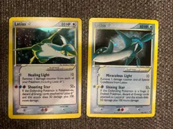 POKEMON EX HOLON PHANTOMS LATIOS & LATIAS GOLD STAR SET CUSTOM MADE - Image 1