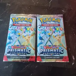 Pokemon Scarlet & Violet Prismatic Evolutions 2 Booster Packs English Eevee - Image 1