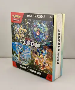 🔥Pokemon TCG Stellar Crown Booster Bundle Box Factory Sealed 6 Packs -US seller - Image 4