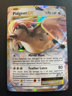 POKEMON TCG PIDGEOT EX 64/108 X&Y EVOLUTIONS ULTRA RARE!! - Image 1