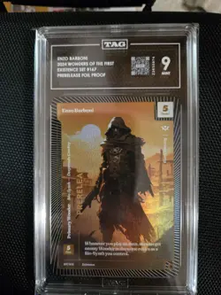 Wonders of the First Prerelease Foil Proof - Enzo Barboni *SSP* TAG 9 - Image 1