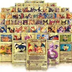 pokemon 55pcs One Box Cards Gold Silver Black Colorful Vmax GX Vstar - Image 3