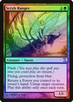Scryb Ranger FOIL Time Spiral NM Green Uncommon MAGIC GATHERING CARD ABUGames - Image 1