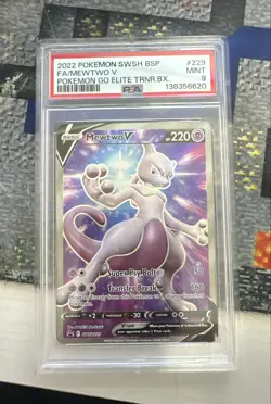 Mewtwo V SWSH229 SWSH: Sword & Shield Promo Cards Holo PSA 9 - Image 1