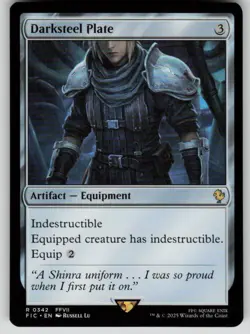 Darksteel Plate Rare Commander: FINAL FANTASY 342 MTG Near Mint - Image 1