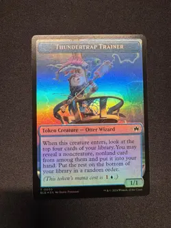 SNAIL // THUNDERTRAP TRAINER DOUBLE-SIDED TOKEN FOIL - MTG - Pindado NM/M - Image 1