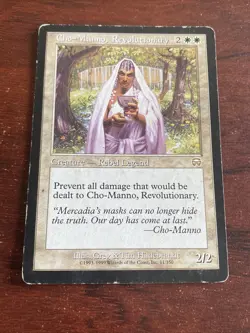 Cho-Manno, Revolutionary HP Mercadian Masques MTG Magic The Gathering B9765 - Image 1