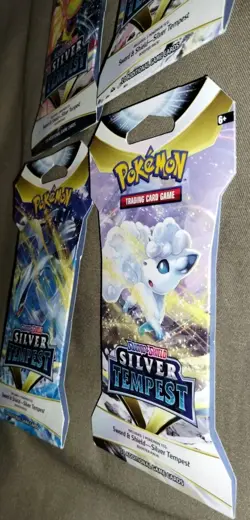 4 Pokemon Silver Tempest Sleeved Booster Packs - All 4 Art covers - New & Sealed - Image 4