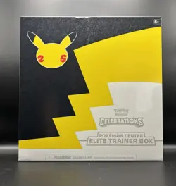 Pokemon Center TCG Celebrations ETB Elite Trainer Factory Sealed Box SMALL DENT - Image 1