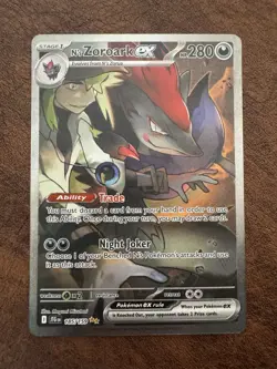 Pokemon N's Zoroark EX Sv09 Journey Together Special Illustration Holo 185/159 - Image 1
