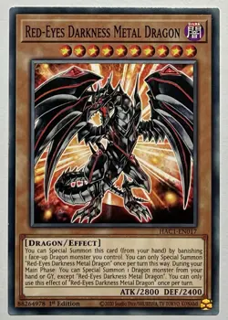 Red-Eyes Darkness Metal Dragon HAC1-EN017 (NM) 1st Edition Common Hidden Arsenal - Image 1