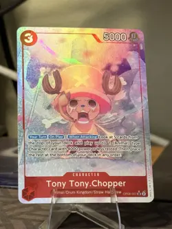 Tony Tony Chopper Alt Art SR Parallel OP08-007 ENG Two Legends One Piece TCG NM - Image 1