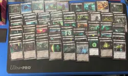 MTG Warhammer 40K Necron Dynasties Commander Deck Precon Sleeved w/deckbox MINT - Image 1