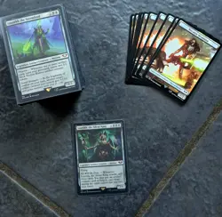 Warhammer 40k Necron Dynasties Commander Deck Precon MTG - Sleeved and DeckBox - Image 1