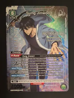 UNION ARENA Solo Leveling SUNG JINWOO SR* Alt Art Foil Card UE17BT/SLG-1-048 - Image 2