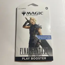Magic the Gathering Final Fantasy Sleeved Play Booster Pack Cloud Art - Image 1