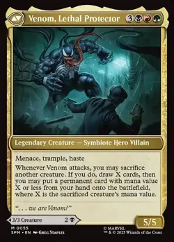 Eddie Brock Venom, Lethal Protector - Custom Deck Commander MTG. - Image 1