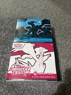 Pokemon Center Black Bolt & White Flare Elite Trainer Box ETB Set - Sealed - Image 1