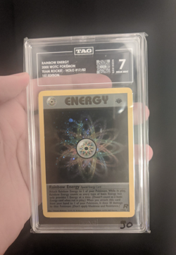 POP 1 TAG 7 NM Rainbow Energy 1st Edition Holo Team Rocket #17/82 WOTC Pokemon - Image 3