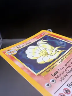 Base Set Ninetales Holo 12/102 Pokemon Card 1999 LP/NM - Image 3