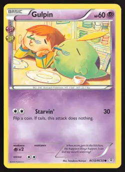 Gulpin RC12/RC32 Common Generations Pokemon Near Mint - Image 1