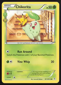 Chikorita RC1/RC32 Common Generations Pokemon Near Mint - Image 1