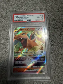 2022 POKEMON JPN SWORD & SHIELD STAR BIRTH #015 CHARIZARD VSTAR PSA 10 - Image 1