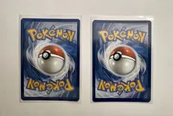 Pokemon TCG 151 Error Alakazam EX Promo x2 No Star Pattern Black Star Promo #050 - Image 2