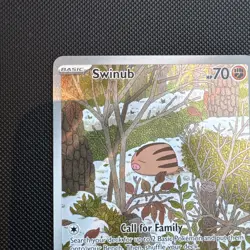 Pokemon TCG Swinub 165/159 Journey Together Full Art Illustration Rare Card NM/M - Image 4