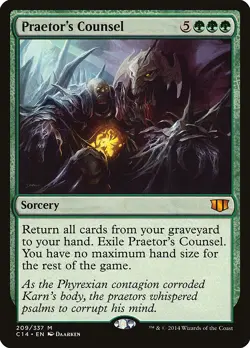 Praetor's Counsel Commander 2014 MINT Green Mythic Rare MAGIC MTG CARD ABUGames - Image 1