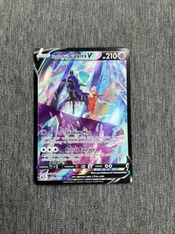 Pokemon TCG Shadow Rider Calyrex v Ultra Rare Card TG17/TG30 Astral Radiance - Image 1