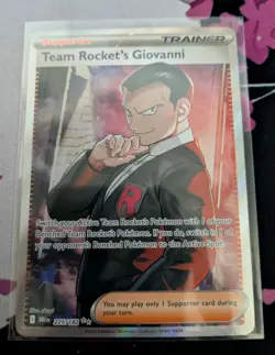 Pokemon TCG Team Rocket's Giovanni Destined Rivals Ultra Rare Card 225/182 - Image 1