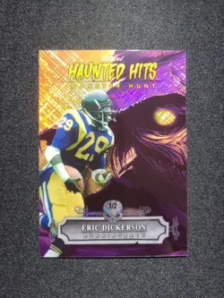 🔥Eric Dickerson 2024 Wild Card 1/2 BOOKEND CROSS HATCH SCARECROW RAMS HOF!🔥 - Image 1