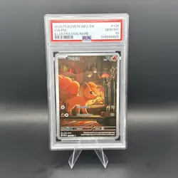 Pokemon TCG Vulpix Mega Evolution 138/132 Illustration Rare Card PSA 10 - Image 1