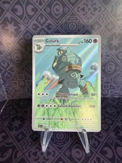Pokemon TCG Golurk 123/086 Illustration Rare Black Bolt Card - Image 1
